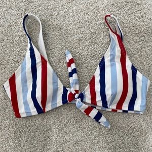 RED WHITE & BLUE swim top